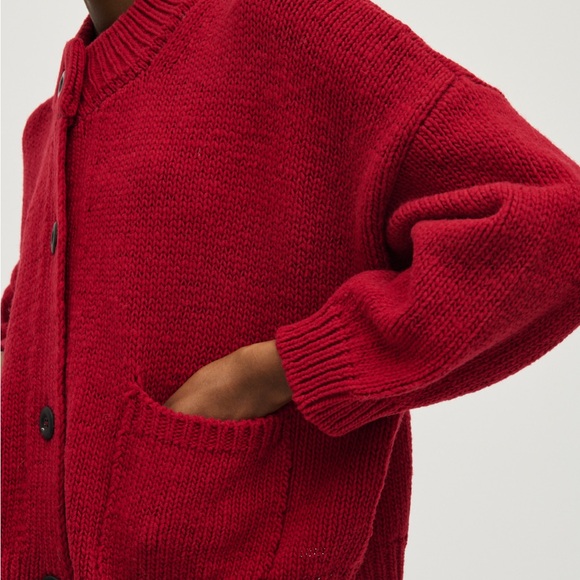 Babaa no 23 cardigan in cereza - Picture 5 of 6